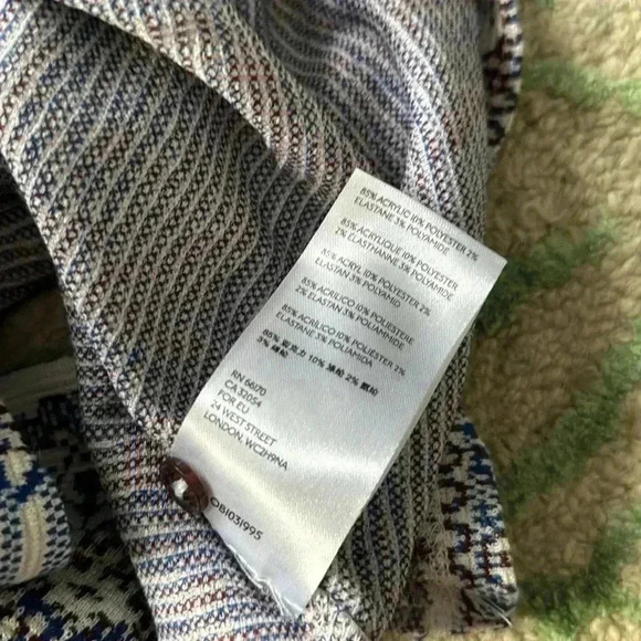 Anthropologie sleeveless mock turtleneck retro 60s tapestry top medium - Picture 6 of 6